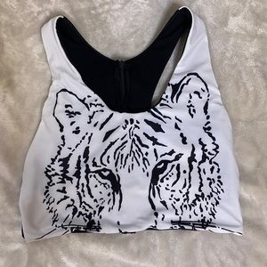 Tiger Swim Top, Can be used as a tank top as well
Padded